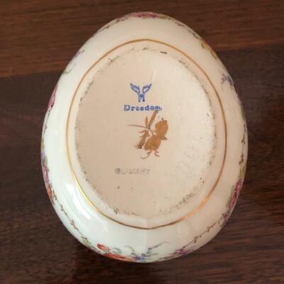 Lot 156 Group 3 pcs Egg Dresden Small Bottle Germany, Crossed Arrows 