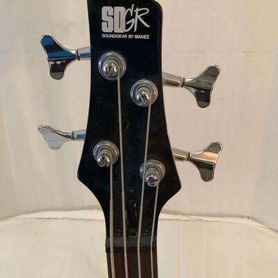 A1156 Ibanez SR300DX Four String Bass Guitar with Case and Cords