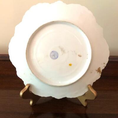 Lot 160 Vintage Hand Painted Limoges Decorator Plate 9.5" Gold Couple Dancing