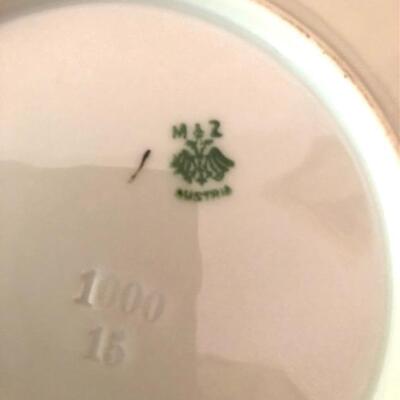 Lot 161 M&Z Austria 4 Small Plates Decorated with Flowers