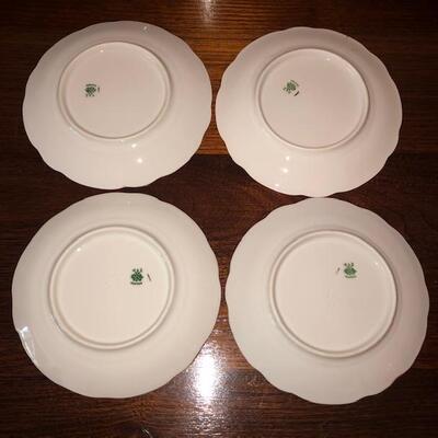 Lot 161 M&Z Austria 4 Small Plates Decorated with Flowers