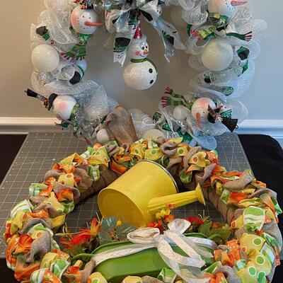 #503 2-Holiday Wreaths