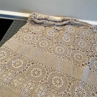 #508 Table Cloth Crocheted 