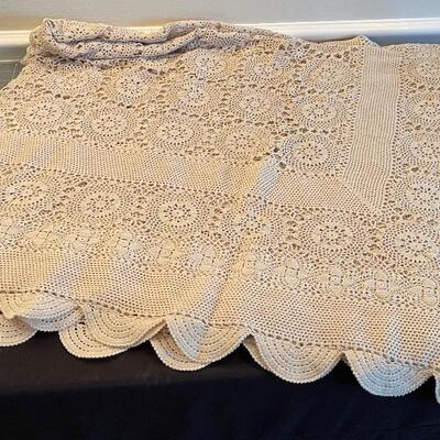 #508 Table Cloth Crocheted 