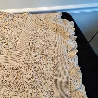 #508 Table Cloth Crocheted 
