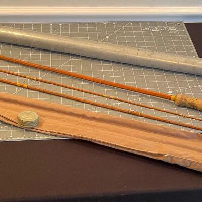#512 Antique Fly Rod with Case 