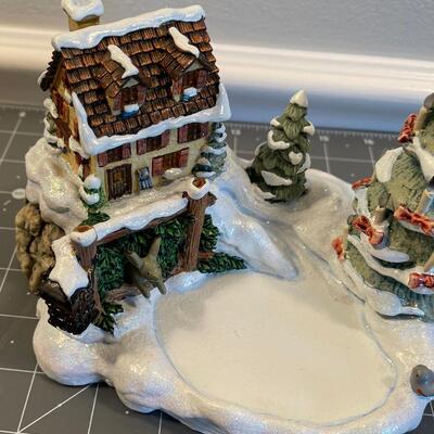 #528 Goebel Hummel Music Box with moving Rabbit part  - Tidings of Joy 