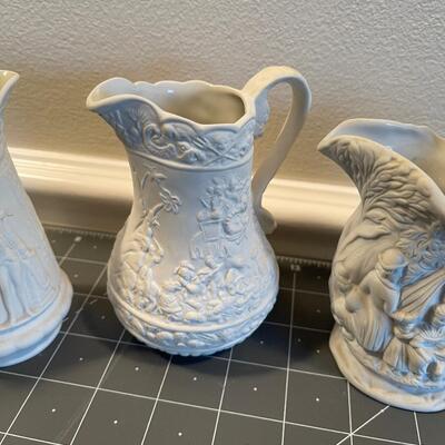 #529 Bisque Porcelain By Port Marion (4) White 