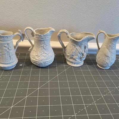 #529 Bisque Porcelain By Port Marion (4) White 