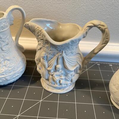 #529 Bisque Porcelain By Port Marion (4) White 