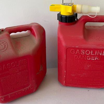 #540 2 Gas Cans - Plastic