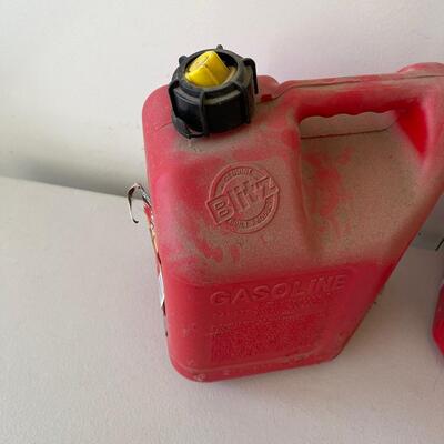 #540 2 Gas Cans - Plastic