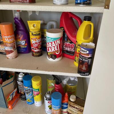#548 Ton of Household cleaner, garage chemical and Yard spray. 