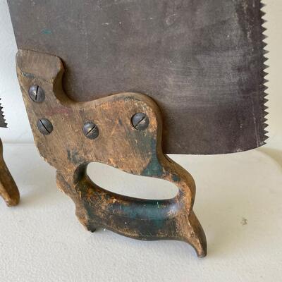#556 2 Carpenters Hand Saws - Vintage 