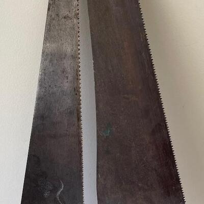 #556 2 Carpenters Hand Saws - Vintage 