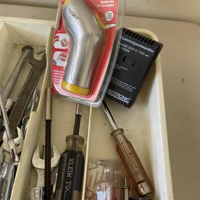 #564 Tray of Tools, Sockets, Screwdrivers, End Wrenches