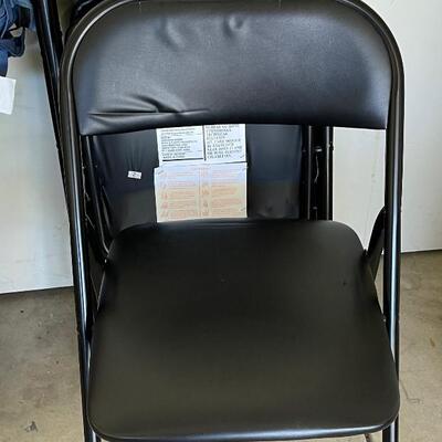 #577 (4) Black Folding Chairs 