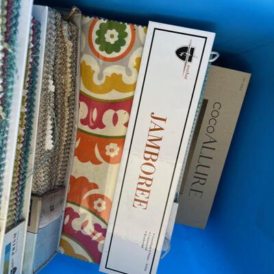 #587 Tub of Fabric Samples For Crafting in Doll Houses. 
