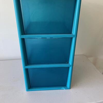 #589  Blue Plastic Organizer Drawers 