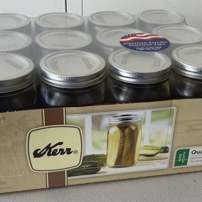 #600 Case of Wide Mouth Jars KERR Made in America!