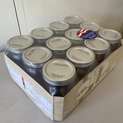 #600 Case of Wide Mouth Jars KERR Made in America!