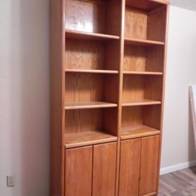 LOT 7 DOUBLE BOOKCASE