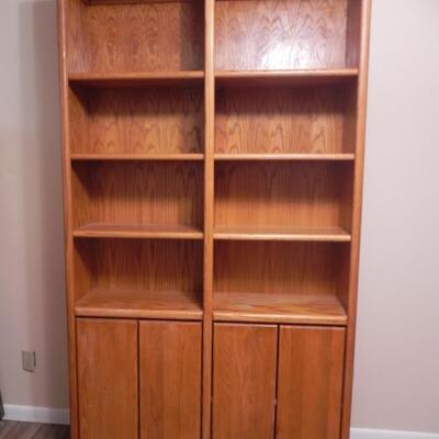 LOT 7 DOUBLE BOOKCASE