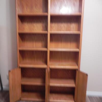 LOT 7 DOUBLE BOOKCASE