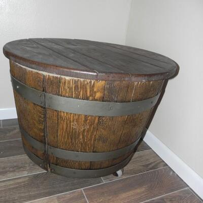 LOT 5 BARREL END TABLE 