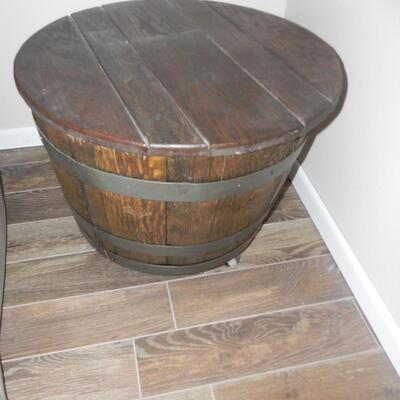 LOT 5 BARREL END TABLE 