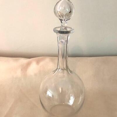 Lot 168 Baccarat Crystal Decanter France 12"  Damaged Stopper