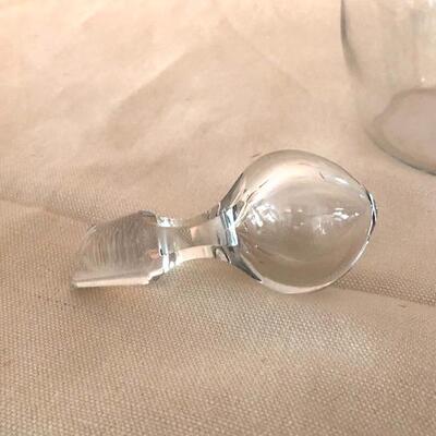 Lot 168 Baccarat Crystal Decanter France 12"  Damaged Stopper