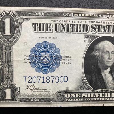 1923 large note silver certificate. Lot A1