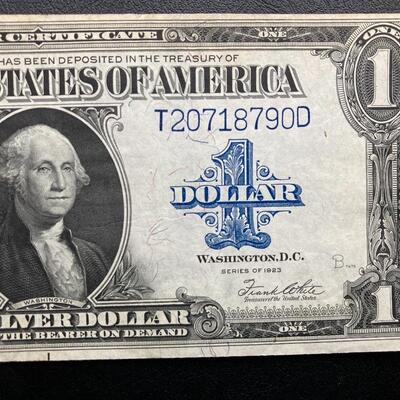 1923 large note silver certificate. Lot A1