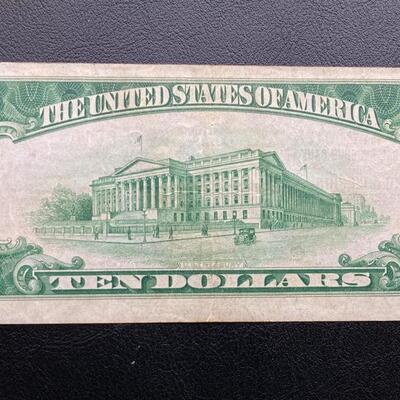 1929 federal reserve bank of Philadelphia $10 note. Lot A2