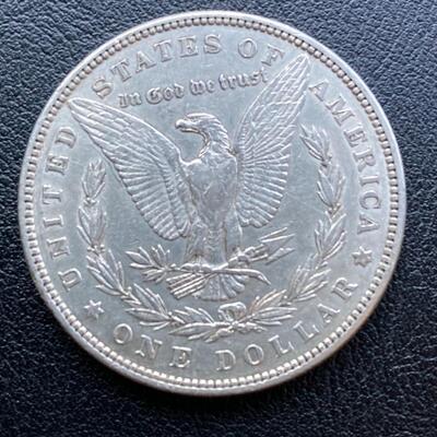 1886 Morgan silver dollar. Lot A9