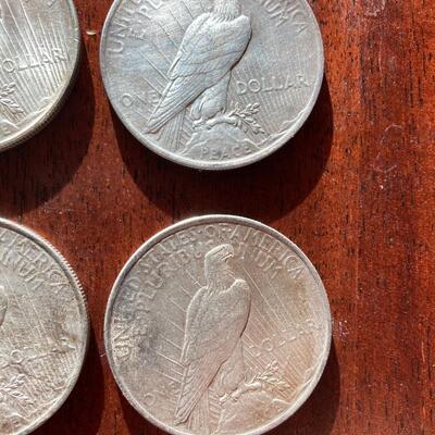 1922 Peace Silver dollar collection of six! Lot A23