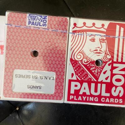 3 cases of  Rare Sands Casino Hotel Paulson playing cards 36 Unopened drilled decks