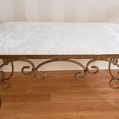 Wrought Iron Bench 