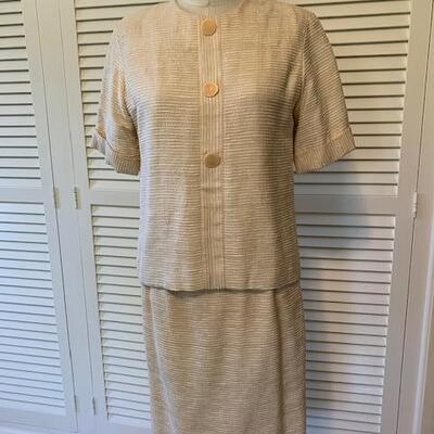 Lot 194 Beige 2pc Skirt  & Top