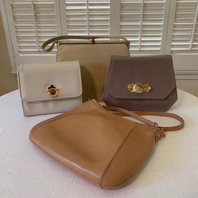 Lot 215 Group 4 Hand Bags Frenchy Reich Monsac