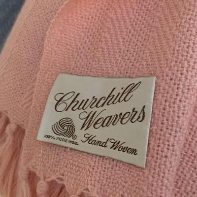 Lot 223 Group of 5 Throws w/Fringe Wool Mohair Scotland Finland Greenland