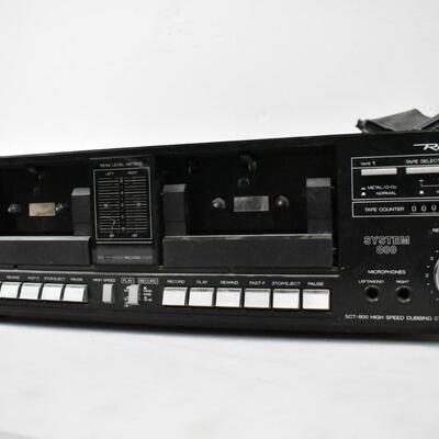 System 800 Cassette Mixer with Speaker - As is, Untested
