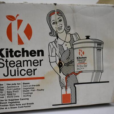 Kitchen Brand Steamer Juicer - As-is