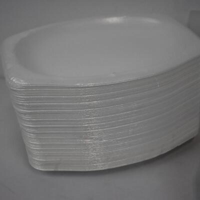 Kitchen Lot: Coffee Filters, Plastic Plates, Disposable Plates