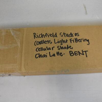 Richfield Studios Cordless Light Filtering Cellular Shade, Chai Latte 70.5