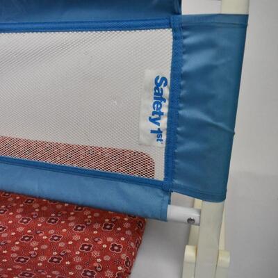 Toddler Bed Rail by Safety 1st & Changing Table Pad with Red Cover