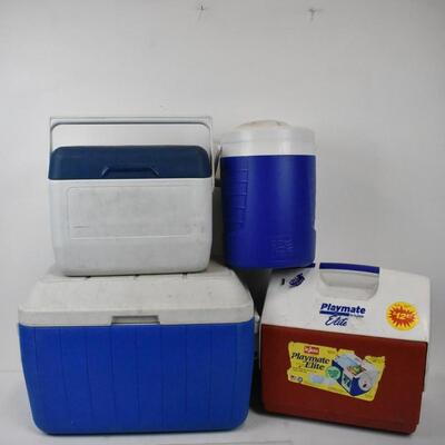 4 pc Various Coolers
