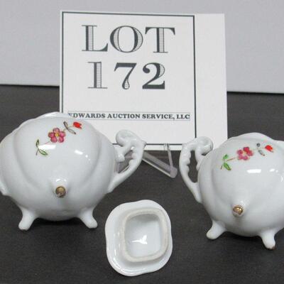 Miniature Sugar and Creamer Set