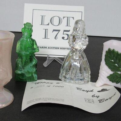 Lot of Boyd Glass, Hoppy Limited Edition Toothpick, Clown, Lady, Cigarette Holder